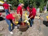 KeyBank employees volunteered at the Soundview YMCA in Branford, part of the company's 31st annual Neighbors Make the Difference Day. 