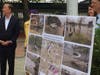 Gov. Ned Lamont at the FEMA grant announcement news briefing outside New Haven's Union Station, Monday, Sept. 19. 