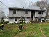 Fighting fire in North Haven.