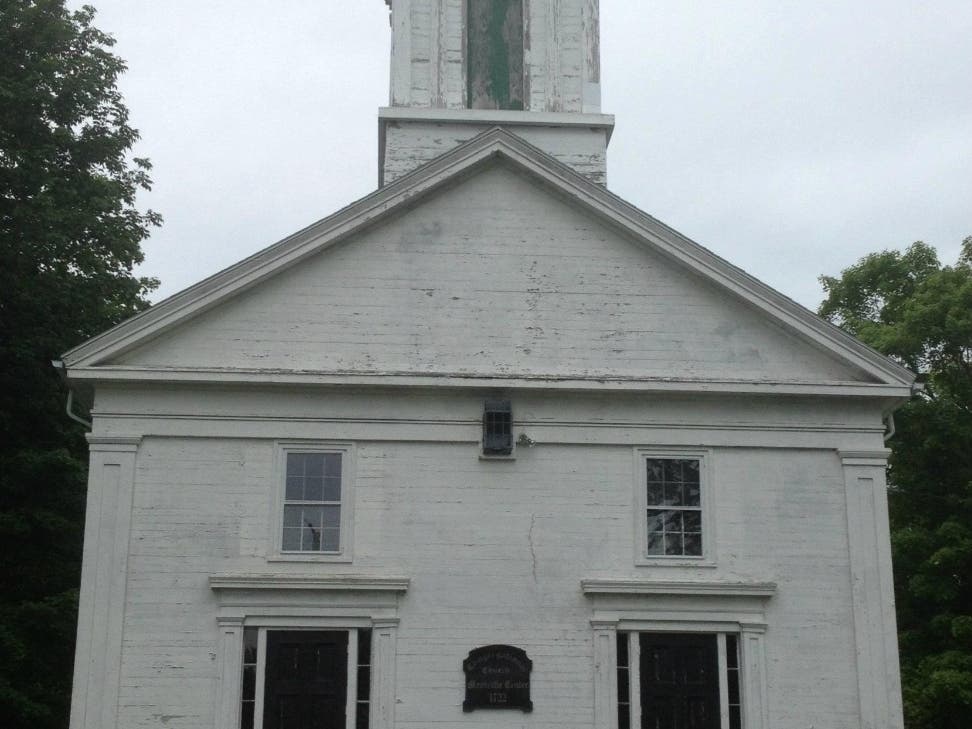 ​Taken in 2012, the Congregational Church in Montville Center, circa 1722.​