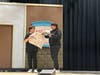 "Guys and Dolls" cast members during rehearsal on the stage of the Walsh Intermediate School production. 