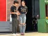 Nathan Detroit (Jacob Shumway) and Adelaide (Halle Peterson).