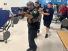 A focus of the drill is on stopping critical bleeding as soon as possible, EHFD Chief Matthew Marcarelli said. "That is something that was identified in past active shooter incidents; where folks perished before EMS personnel could get to them."