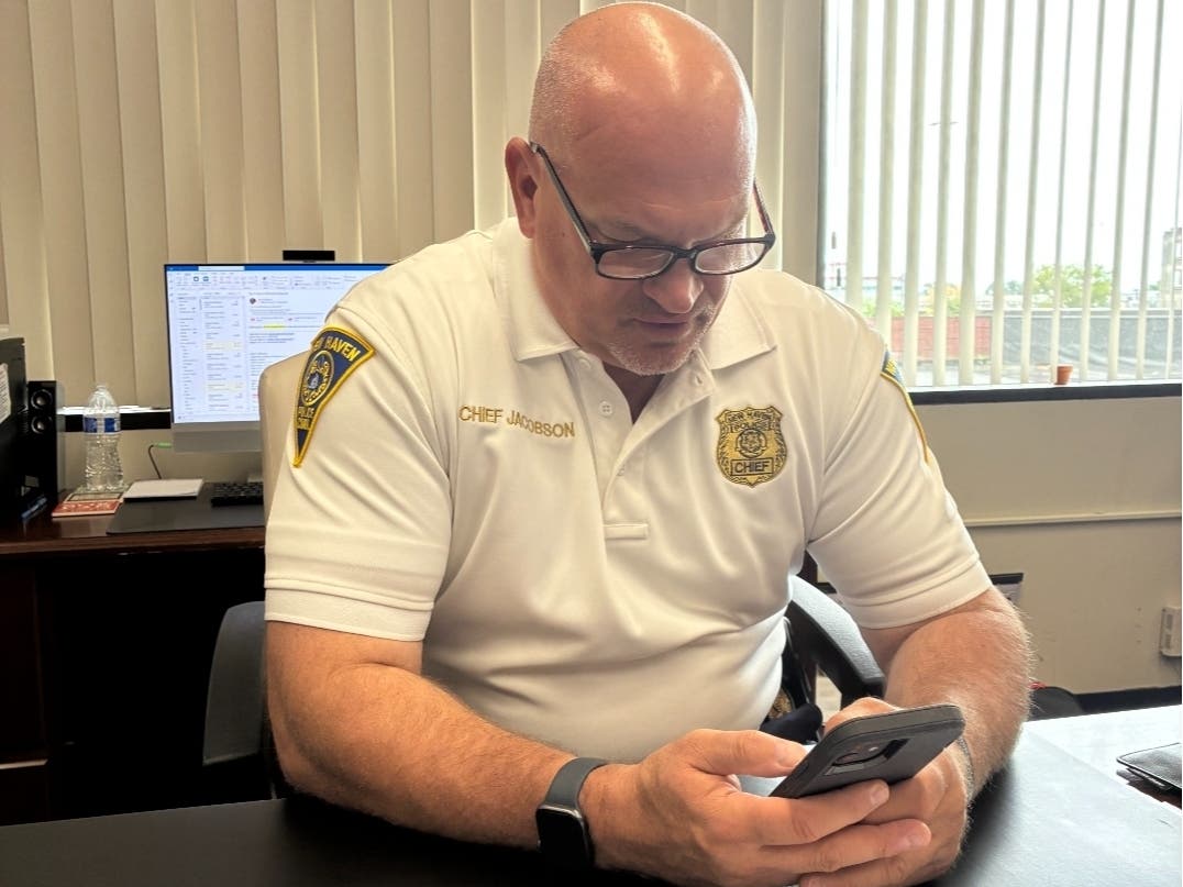 NHPD Chief Karl Jacobson during an interview with Patch the summer of 2025