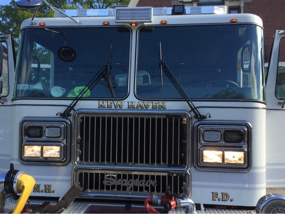 New Haven Fire Chief Daniel Coughlin said firefighters quickly controlled the fire, and "utilized a lithium ion battery containment device to contain it."
