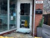 Blessings II Go eatery at 898 State St. also had its doorway smashed. 
