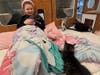 "The animals all did amazing and enjoyed having a person and a snuggly bed to be with. We watched movies, ate animal-safe popcorn and ice cream, and just snuggled."