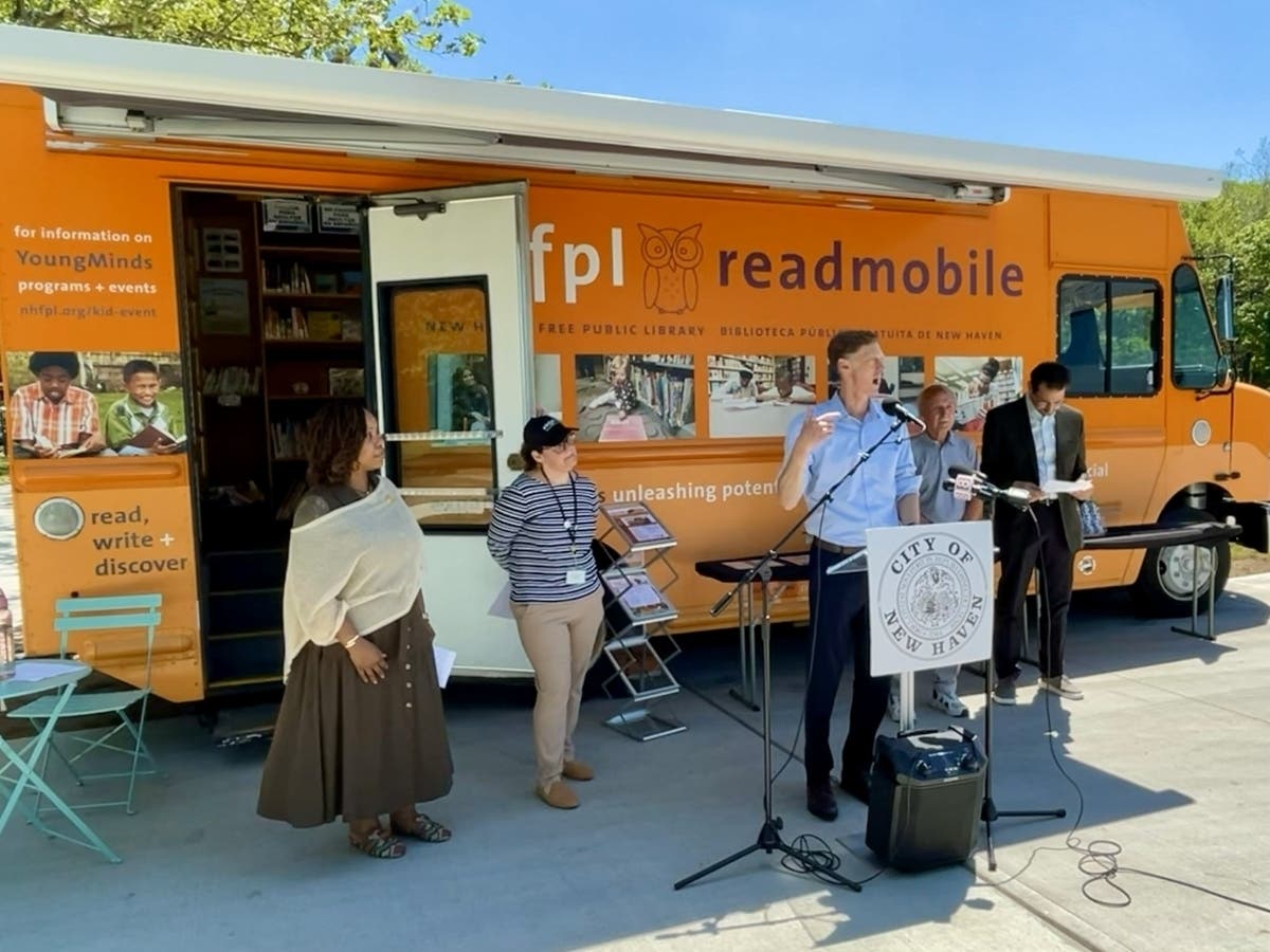 The Readmobile complements NHFPL’s five brick-and-mortar locations and online services by making regular stops at community events, parks, schools early learning centers, senior centers and senior housing facilities.