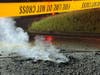 "Witnesses stated they observed an unknown vehicle drive over the downed electrical wires and continue dragging them down the roadway, causing significant arcing before leaving the scene:" Branford Fire Department. And video backs up accounts: BFD.