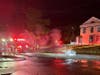 It was 12:45 a.m., when firefighters responded to the 223 East Main St., building that houses several occupancies, including Baby Bones Barbershop, a day spa business, a vacant commercial space, and a residential occupancy,