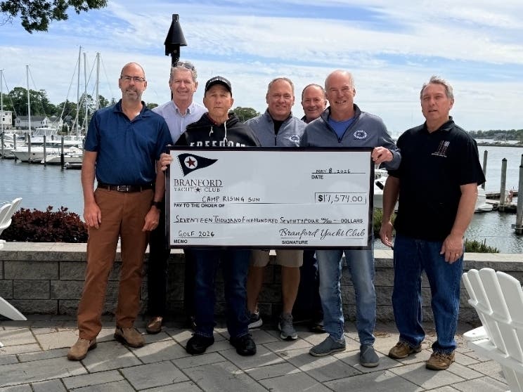 "Without (the Branford Yacht Club's) support, we would not be able to impact the lives of children with cancer and their siblings the way we do."—Shaun Heffernan, Executive Director of Camp Rising Sun