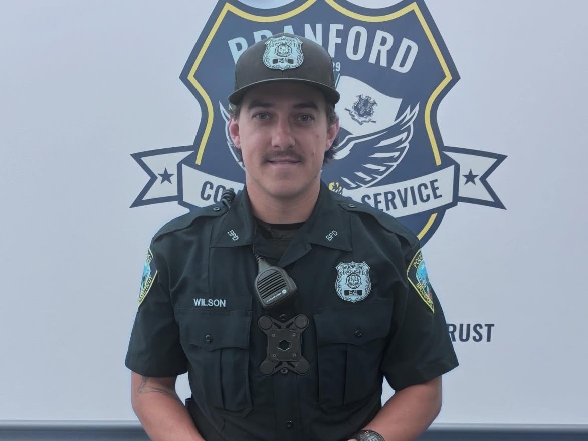 "We are lucky to have Officer Wilson with us, and he is looking forward to his new position in law enforcement," police wrote. "Wishing him a safe and successful career in Branford."