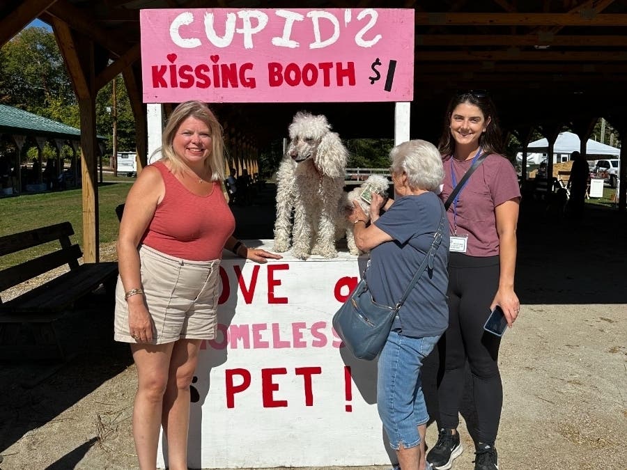 At the 2025 Animal Awareness Day, hosted by the Branford Compassion Club, visitors enjoyed a Kissing Booth with puppies. As in 2025, the 2026 Animal Awareness Day (Oct. 4, 2026) is sponsored in part by Branford Community Foundation and Ascend Bank.
