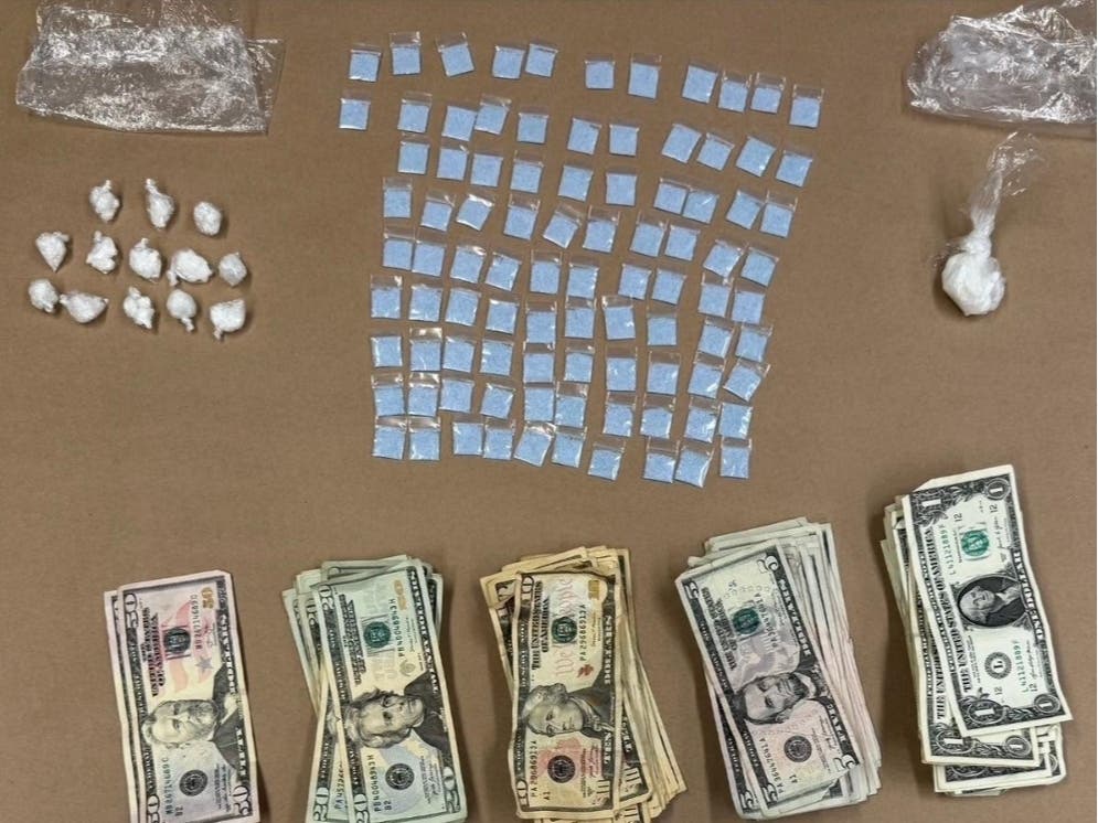 Gilberto Rodriguez Jr., 37, of New Haven, was charged with sale of narcotics, among other charges. Seized were 13 individually packaged bags containing suspect crack, 92 individually packaged bags containing suspect fentanyl, cash, more crack, per EHPD.