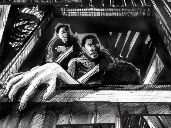 Illustration from “The Black Schooner: Rebellion on the Amistad” by David Lester and Marcus Rediker, and edited by Paul Buhle.