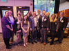 Honorees Jonathan Jaffe, Jonah Leske and Sophia Loewenthal are pictured with their families as well as professional and lay leaders of Congregation Beth Israel.