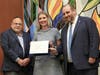 CBI receives certificate from Congressman Kean's office. 