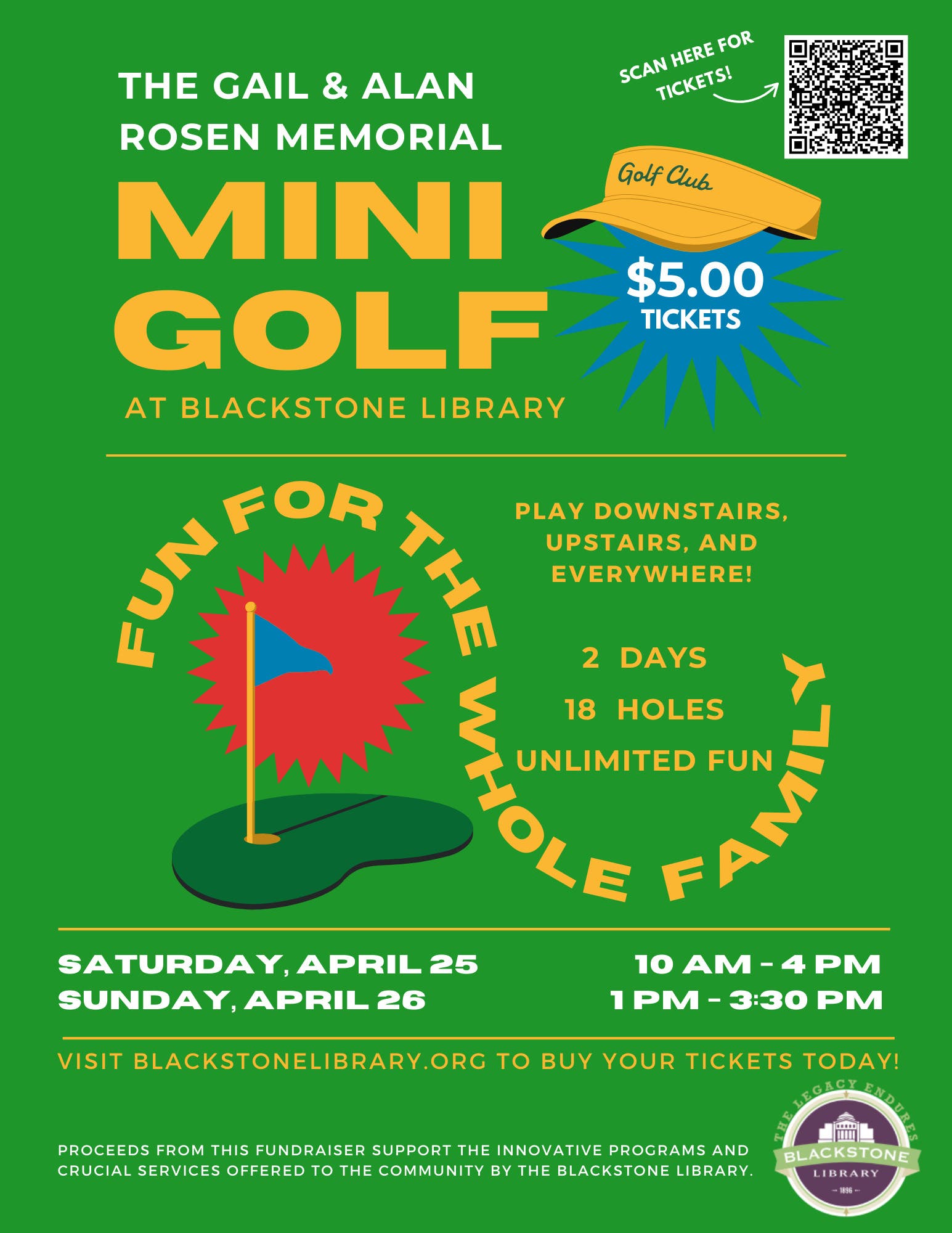 Mini Golf at Blackstone Library