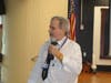 Dr, Lester Hartman speaks to students at Blue Hills Regional Technical School on January 27.
