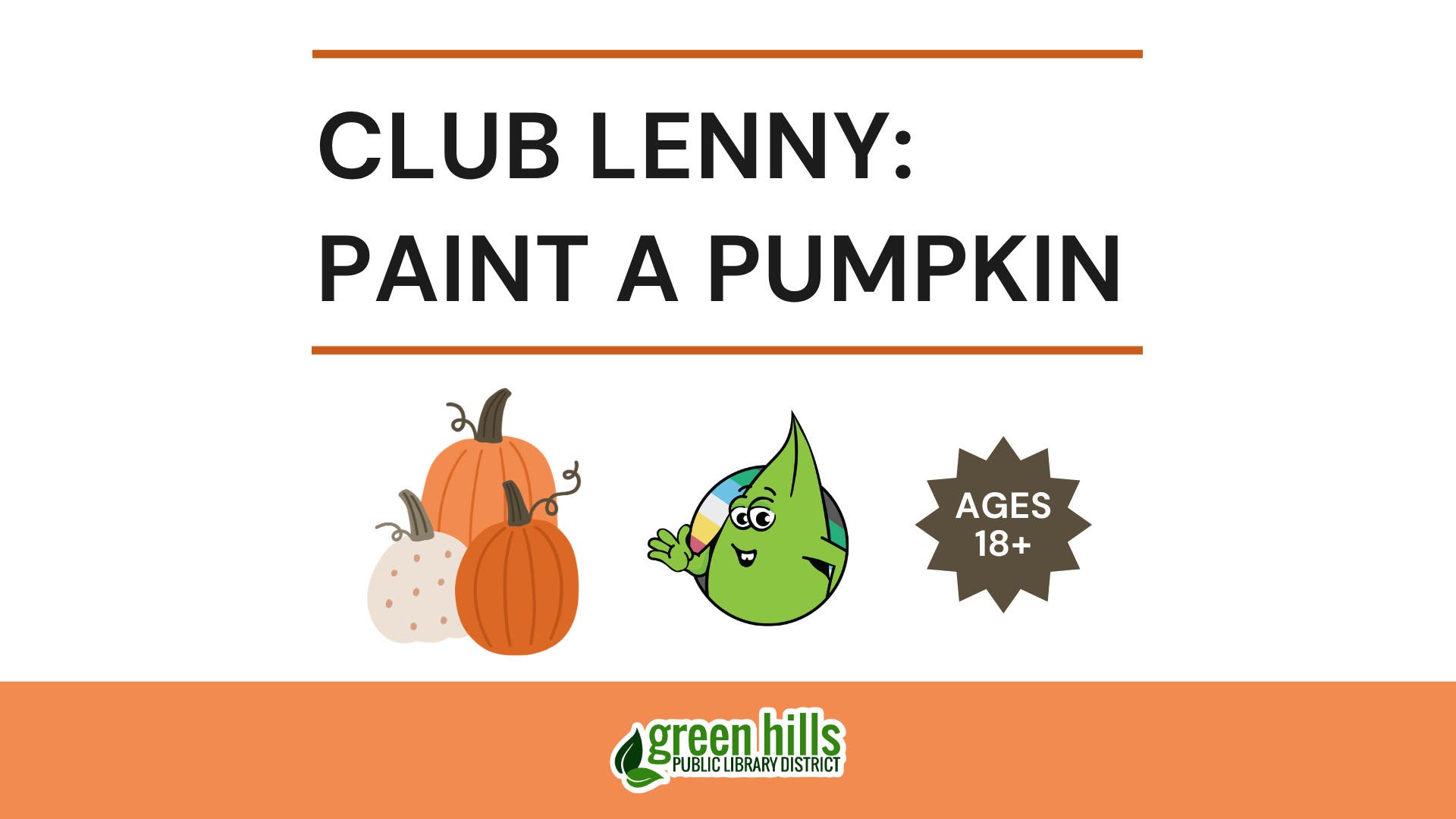 Club Lenny: Paint a Pumpkin