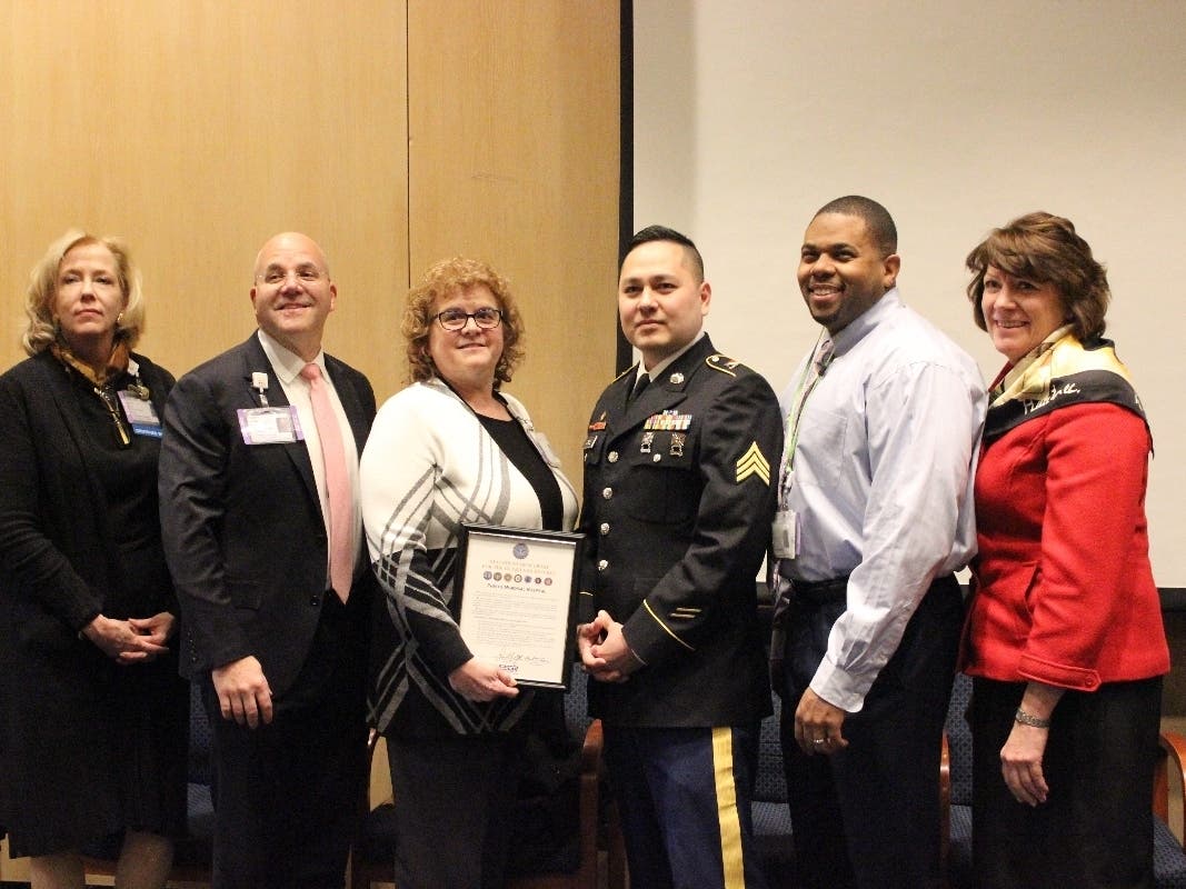 Left to right: Helen Renck, Dan Blum, Carol Pileggi, Eddy Cruz, John Hampton, Mary Mc Dermott