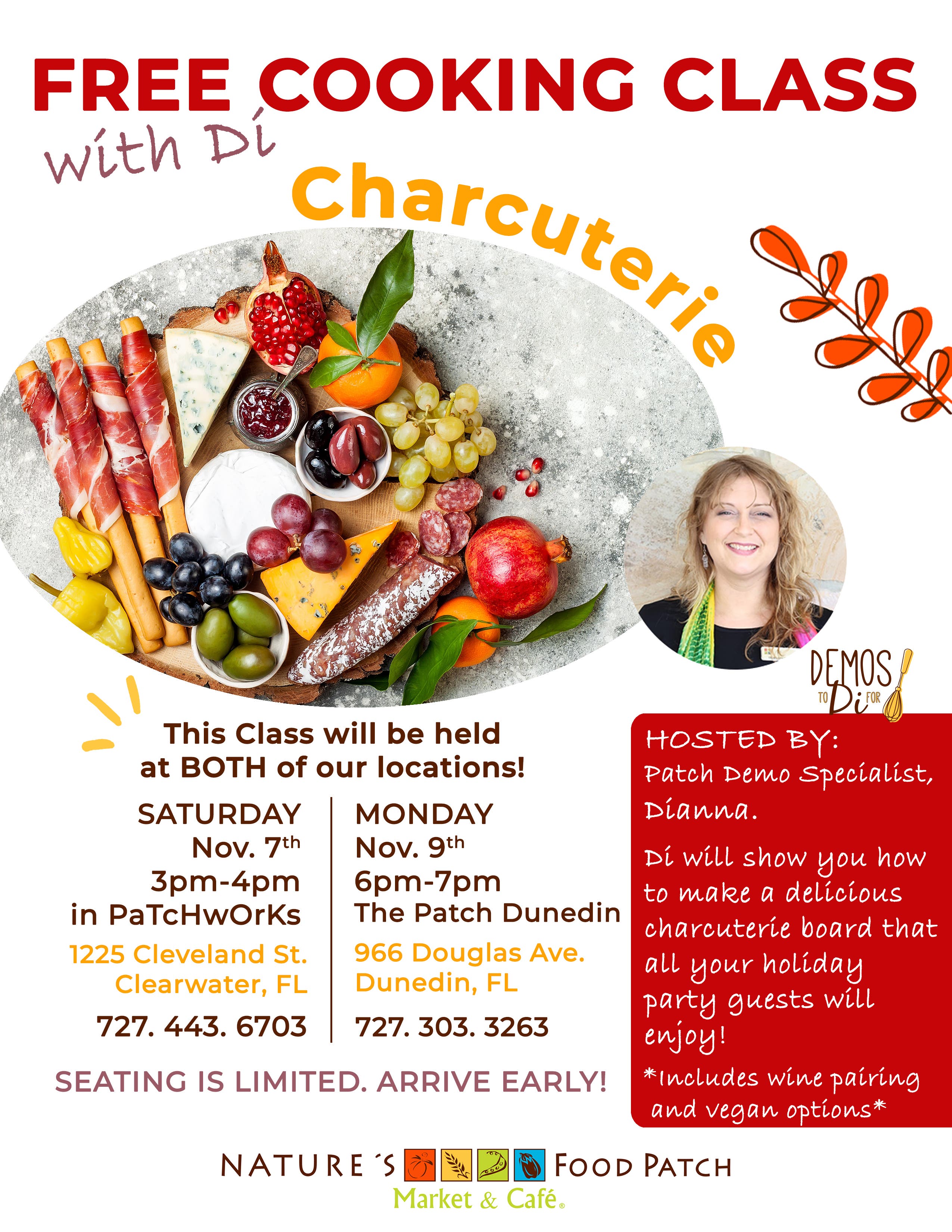 Free Cooking Class: Charcuterie & Wine Pairing