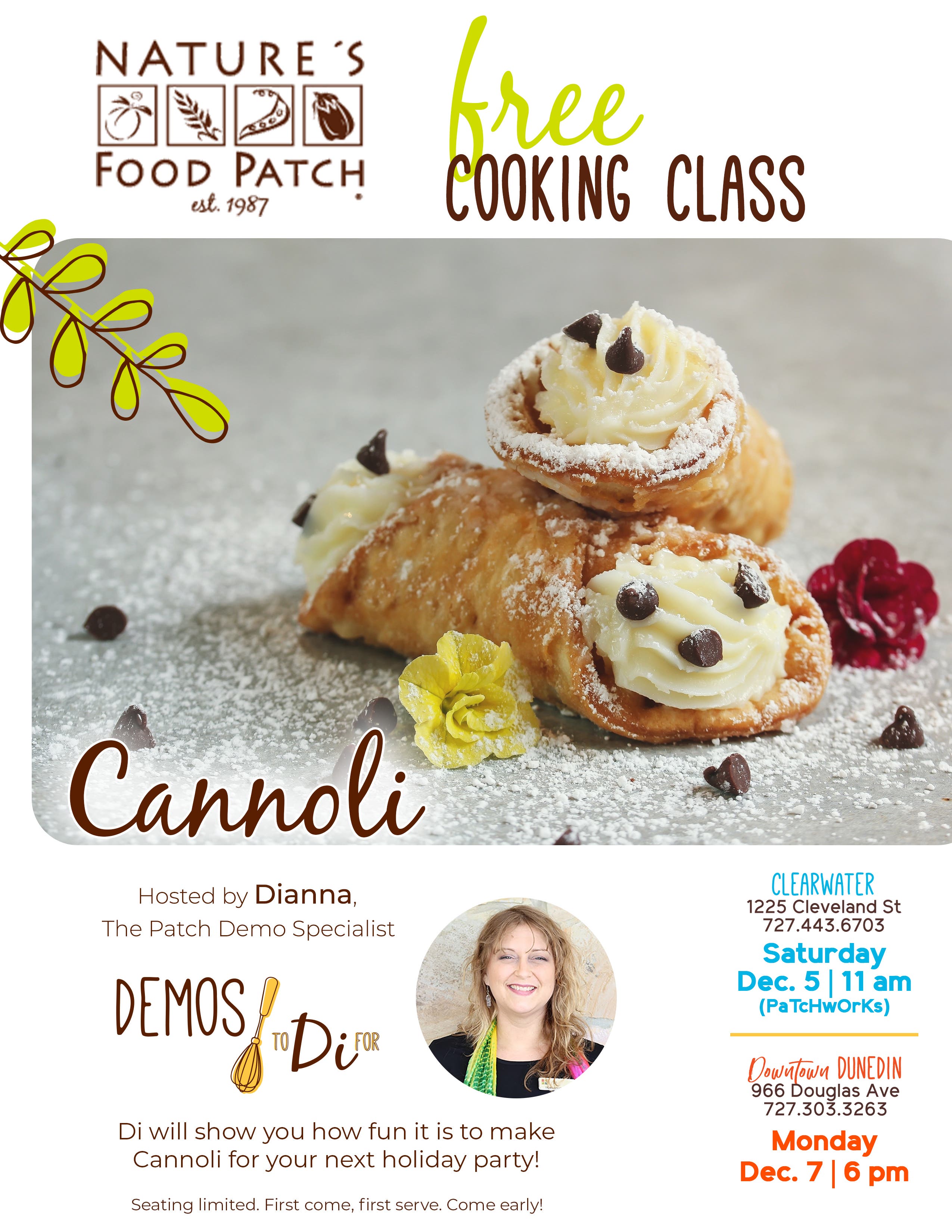 Free Cooking Class: Cannoli