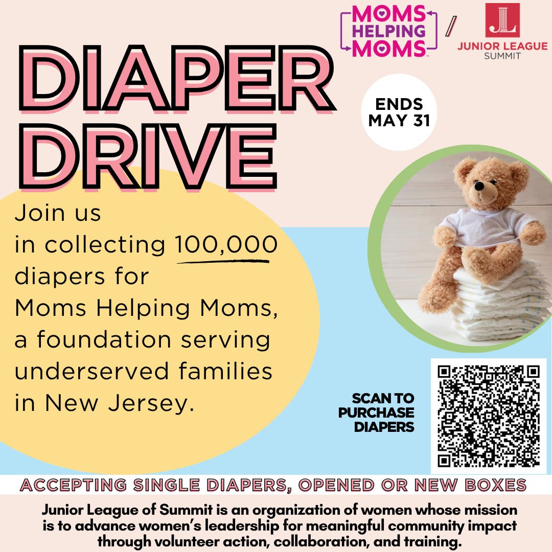 Junior League of Summit Launches Third Annual 100K DIAPER PROJECT