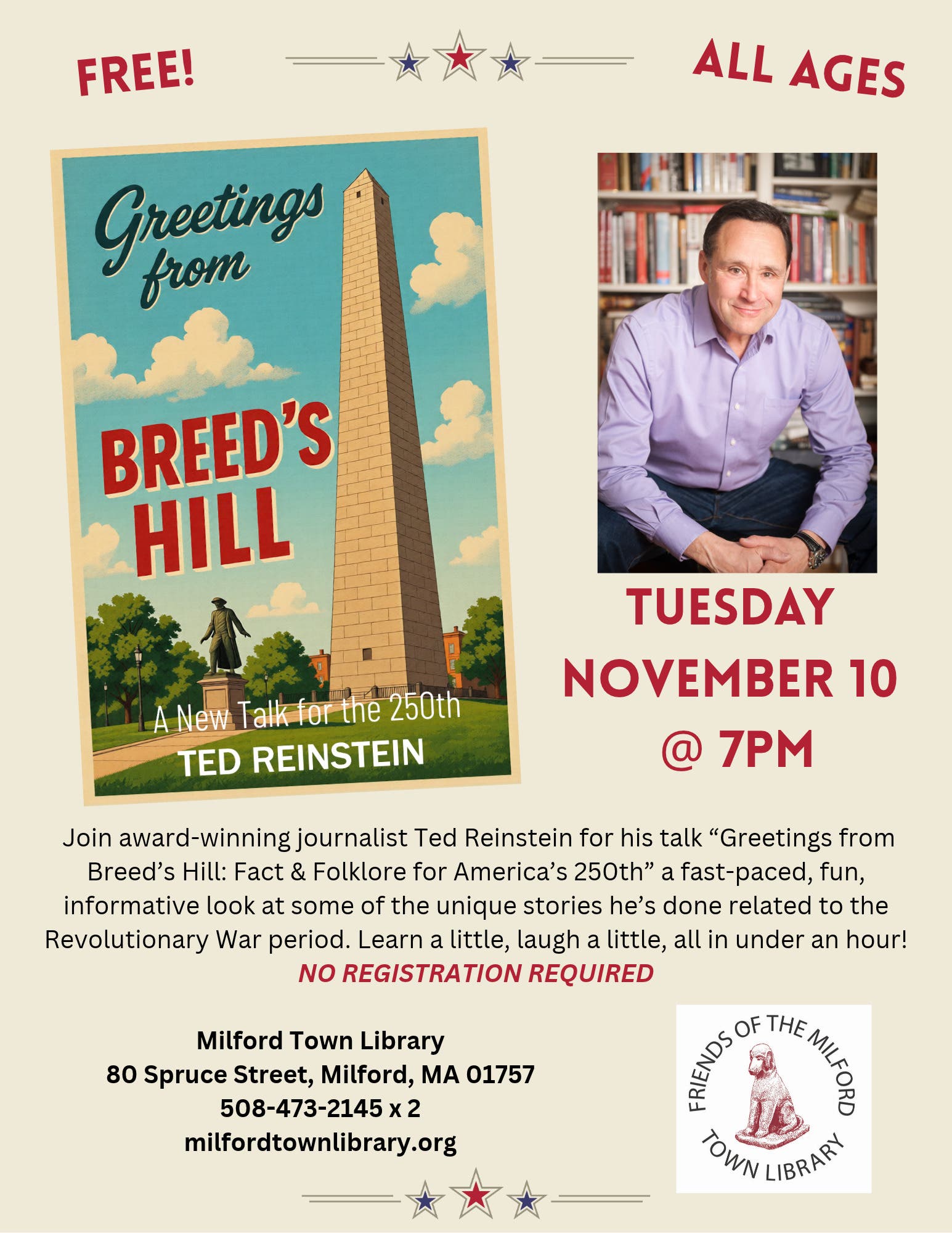 Ted Reinstein: Greetings from Breed's Hill: Fact and Folklore for America's 250th