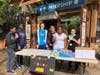 OCA student members of the National Honor Society host a food drive during the visit to the Cleveland Zoo
