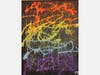 Jonheaven Brown, Grade 8, Batavia, "Scattered Rainbow" (Acrylic on Canvas)