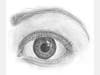 Hattie Culpepper, Grade 7, Cincinnati, "Window to the Soul" (Graphite on Paper)