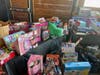 A few of the more than 600 toys donated at the Families for a Cure Toy Drive