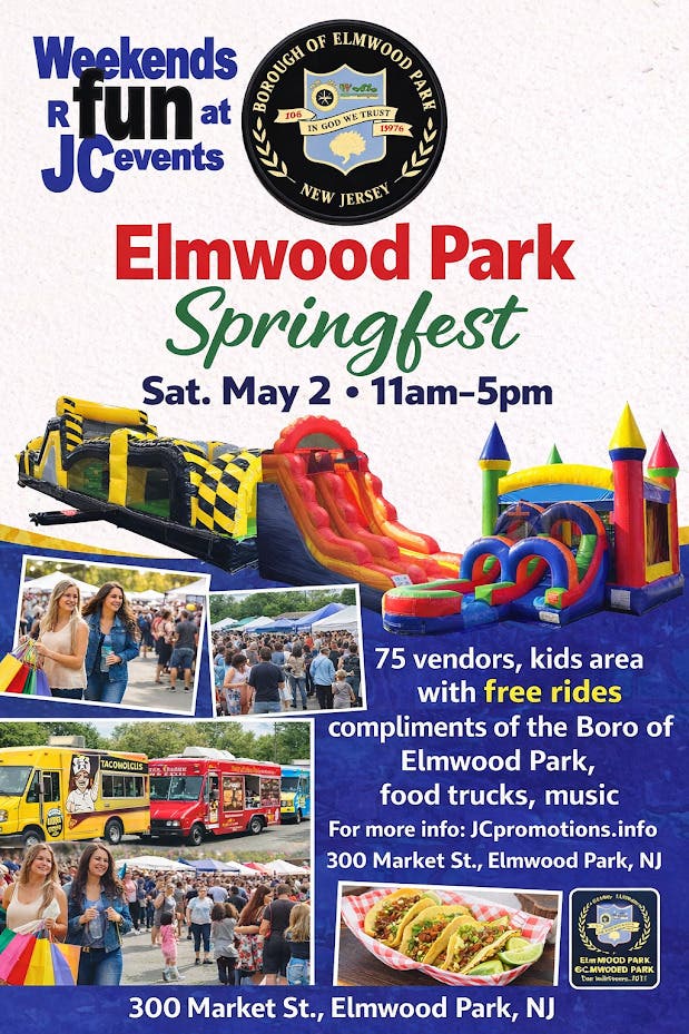 JC's Elmwood Park Springfest Street Fair w/Crafters' Corner 