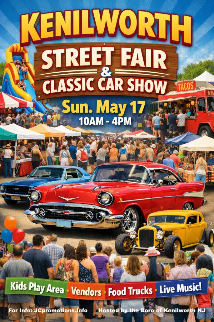 JC's Annual Kenilworth Street Fair & Classic Car Show