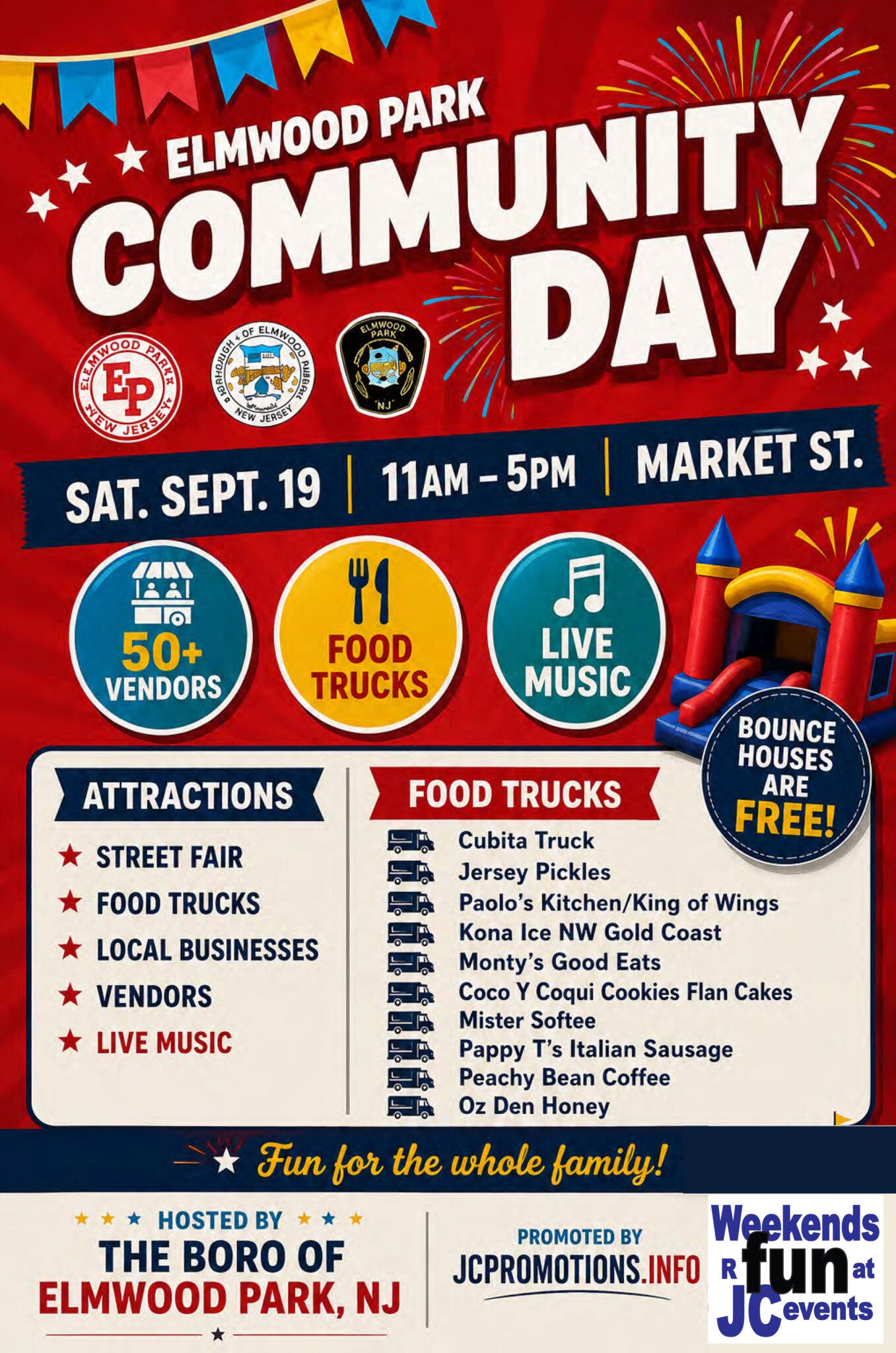 Elmwood Park's Community Day Street Fair & Food Truck Fest