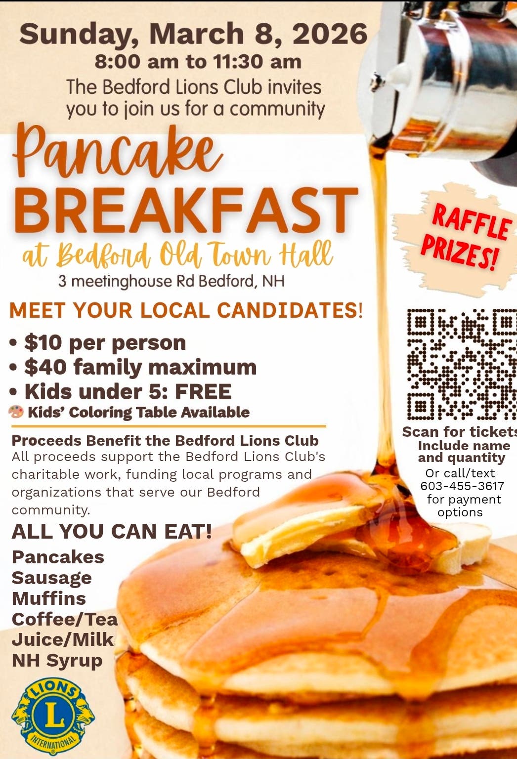 Lions Community Pancake Breakfast 