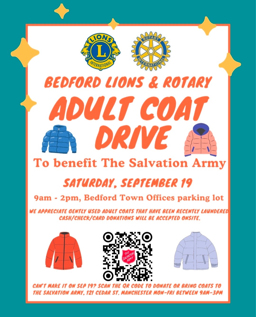 Bedford Lions & Rotary Adult Coat Drive