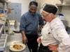 Maris Grove Line Cook William Precha and Chef Christine Neugebauer