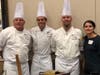 from left, Seabrook Executive Chef David Connelly, Cedar Crest Executive Chef Harris Gondelman, Cedar Crest Executive Chef Josh McBee, and Cedar Crest Catering Manager Adrianne Pazmino