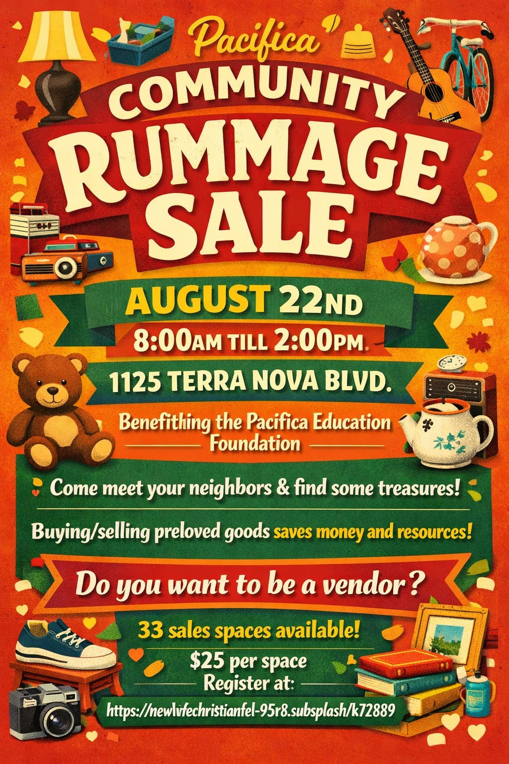 Pacifica Community Rummage Sale- multi vendor