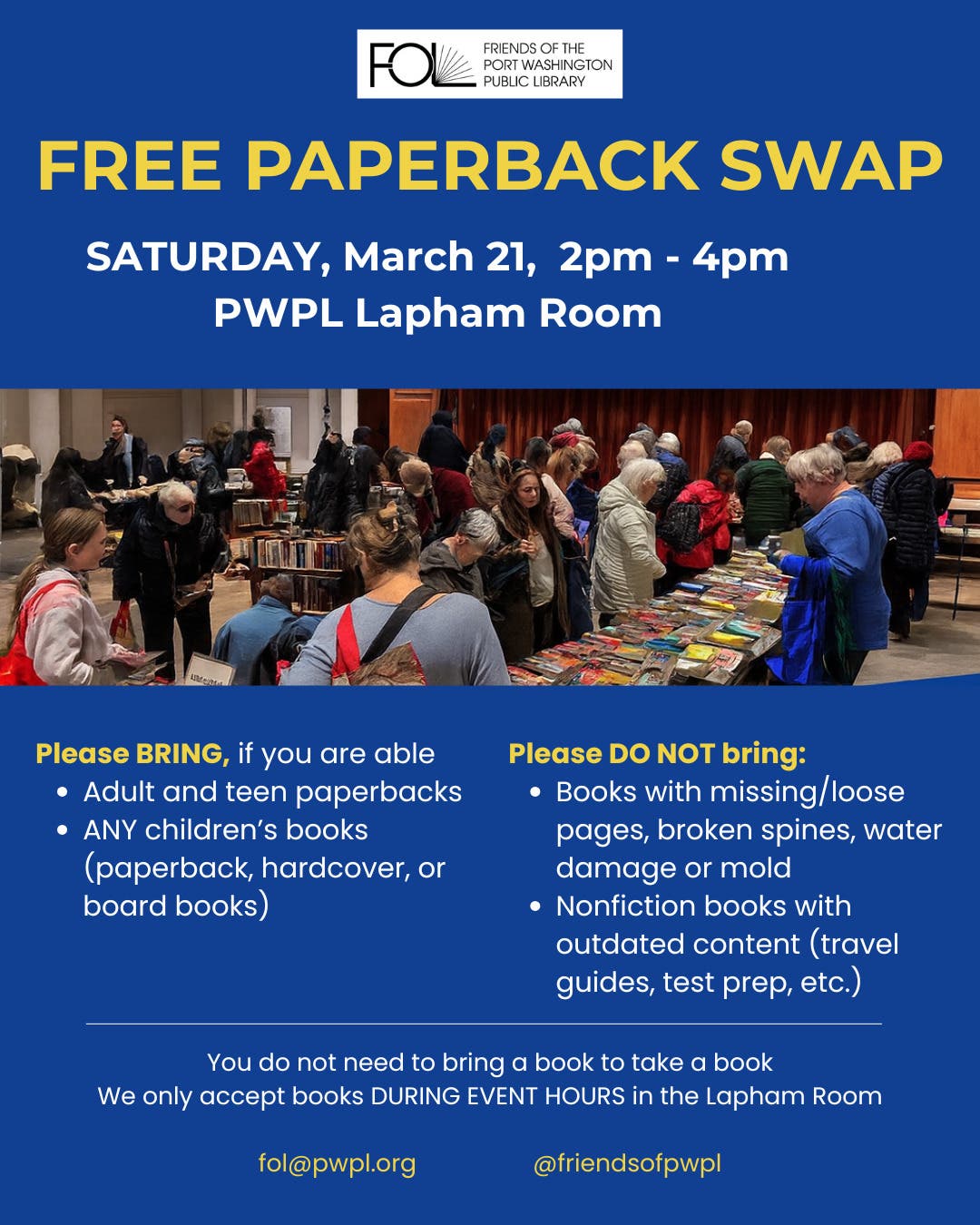 FOL Paperback Swap Returns!