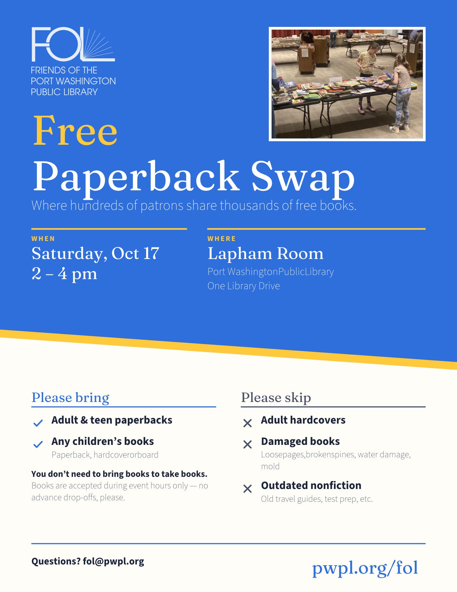 FOL Free Paperback Swap Returns!