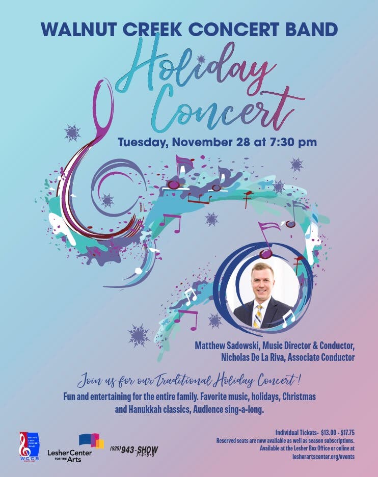 Nov 28 Walnut Creek Concert Band Holiday Concert Martinez, CA Patch
