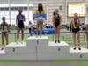 New York State 600m run champion Analisse Batista of Huntington High School.