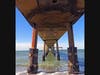 I shot this at low tide, February 27, 2026. A rare treat to walk under and around the pier.