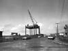 The "spider", nicknamed "Gertie", the contraption used to build the pier.
