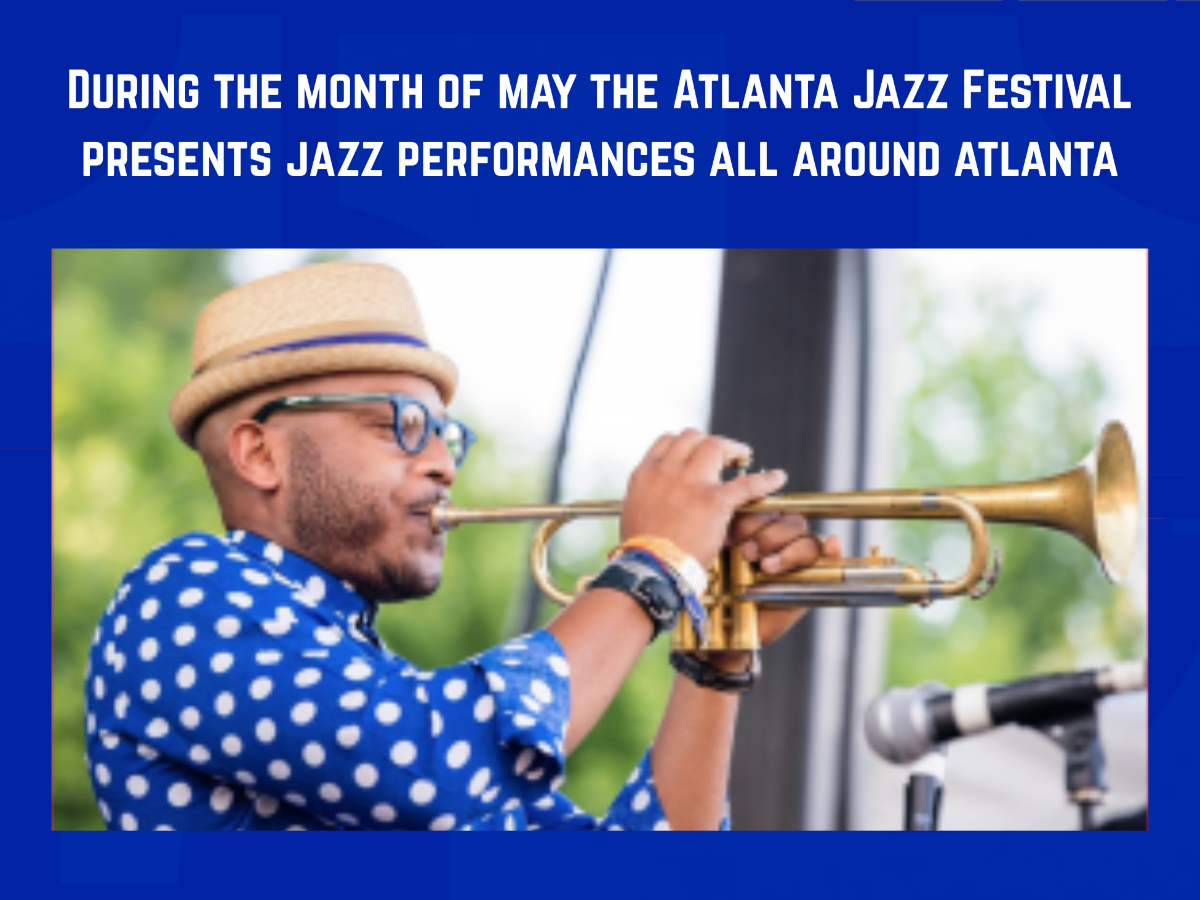 Trumpeter performing in Atlanta park