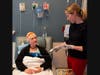 CareAline Co-Founder Kezia Fitzgerald tests the new products while receiving chemo in preparation for her stem cell transplant in 2019.