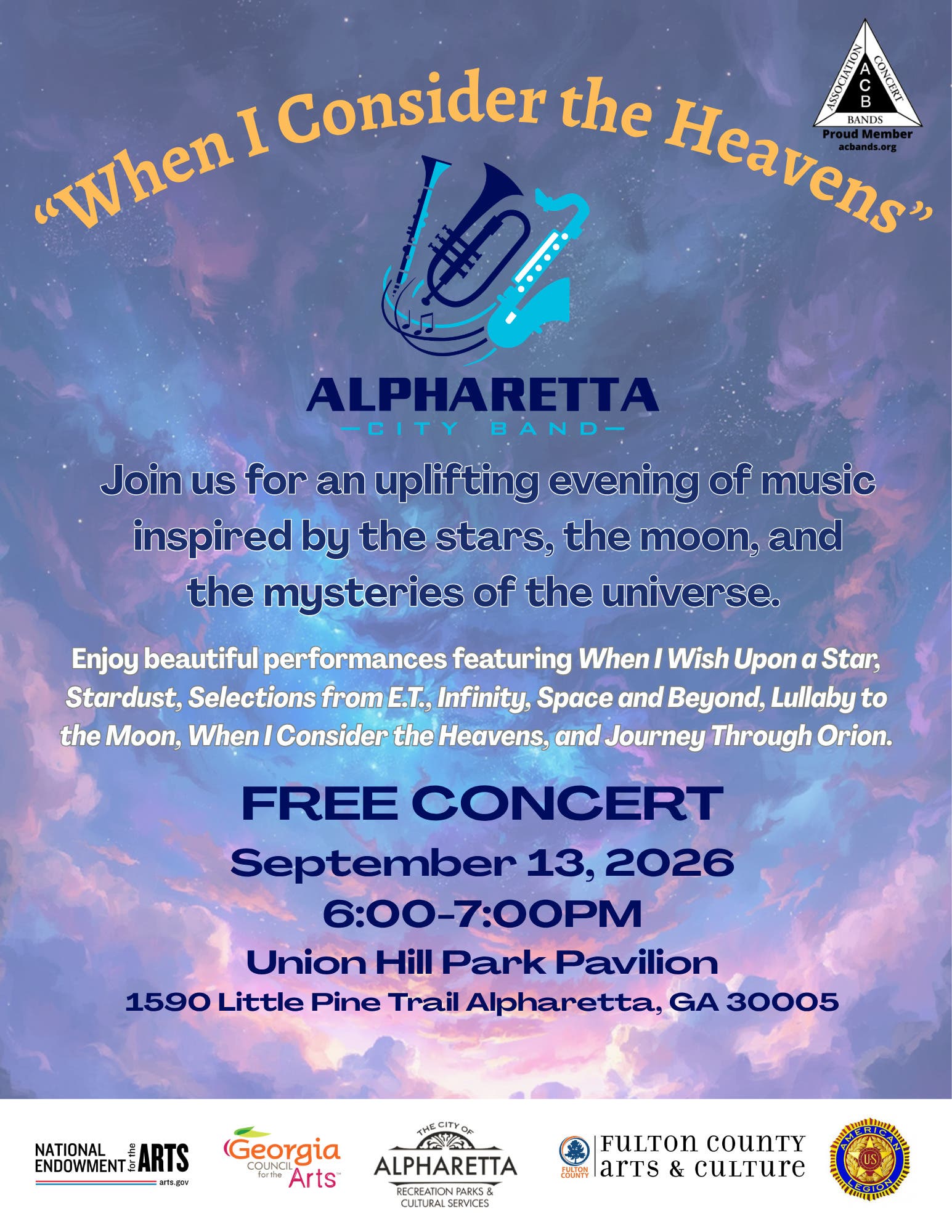 Alpharetta City Band: When I Consider the Heavens